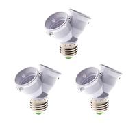 ailill 3X E27 1 to 2 E27 LED Light Lamp Bulb Adapter Converter Split Splitter Base Socket