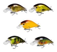Aililong Rocker Fat Pike Bait Boy Wobbler Zander - Lure with Perch Hooks, 13 g, 7 cm - Ideal for Trout, Perch and Pike Bait - 5 Colours - Wobbler Set for All Waters