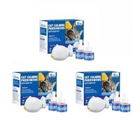 AILISK Feliminder Cat Diffuser, Feliminder Cat Calming Diffuser, Feliminder Cat Calming Plug-in Pheromone Diffuser, Reduce Stress and Anxiety for Your Pets, Keep Them Calm (Cat 3 Pcs Scented)