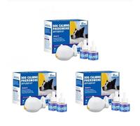 AILISK Feliminder Dog Diffuser, Feliminder Dog Calming Diffuser, Feliminder Dogs Calming Plug in Pheromone Diffusers, Reduces Stress and Anxiety Pet Dogs Stay Calmer (Dog 3 Pcs No scent)