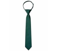 Ailisus Boys Hunter Green Tie Silk Solid Color Pre-tied Kids Clip On Necktie Adjustable Formal Wedding School Graduation