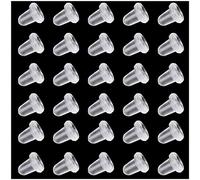 Ailiver Earring Backs Kit Earring Stoppers Rubber Earring Backs Stoppers Earring Pad Clasps 200 Pieces Earring Backs Replacements for Women's DIY Jewelry Earrings Studs Supplies(200PCS)