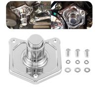 AILMOTO Motorcycle Solenoid Cover Push Button Starter, Starter Button Cover Compatible for Harley Davidson 1991-2017 Softail Dyna Sportster Big Twin, Chrome