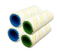 AiLomey 4 Pack Rollers Brush Set for Kärcher FC3 FC5 FC7 FC3D Cordless Hard Floor, Multi-Surface Roller Set, Yellow