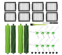 AiLomey Replacement Parts for iRobot Roomba i7 i7+ i3 i3+ i4 i4+ i6 i6+ i8 i8+ j7 E5 E6 E7 Vacuum Cleaner, Accessories Kit Include 2 Sets Roller Brushes, 8 Filters, 8 Side Brushes