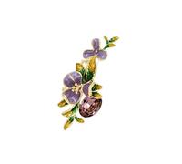 AILONMEI Elegant Pearl Flower Brooch Pins For Women Fashion Vintage Gold Floral Women's Brooches & Pins Lady Costume, M, Copper, no gemstone