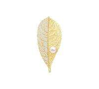 AILONMEI Gold Elegant Brooches and Pins for Women Fashion, Beautiful Vintage Pearl Brooches for Women Clothing Dress, Copper Faux Pearl, no gemstone