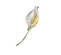AILONMEI Pearl Flower Brooch and Pins for Women Large Gold Luxury Elegant Pin Christmas Gift Jewelry, M, Copper Zircon, no gemstone