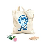AILOONG a cartoon astronaut playing golf with a ball Canvas Wine Gift Bag 340g/m² thick fabric Matches clothing