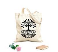 AILOONG a celtic love knot roots tree logo Canvas Wine Gift Bag 12 oz thick fabric Matches clothing 25x30cm Small