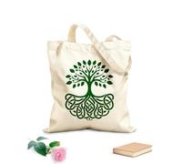 AILOONG a celtic love knot roots tree logo Canvas Wine Gift Bag 340g/m² thick fabric Matches clothing