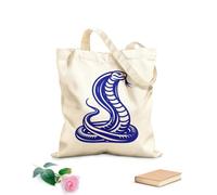 AILOONG a cobra snake with it's head down on a Canvas Wine Gift Bag 340g/m² thick fabric Matches clothing