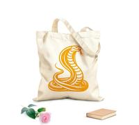 AILOONG a cobra snake with it's head down on a Canvas Wine Gift Bag 340g/m² thick fabric Matches clothing