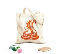 AILOONG a cobra snake with it's head down on a Canvas Wine Gift Bag 340g/m² thick fabric Matches clothing