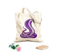 AILOONG a cobra snake with it's head down on a Canvas Wine Gift Bag 340g/m² thick fabric Matches clothing