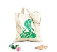 AILOONG a cobra snake with it's head down on a Canvas Wine Gift Bag 340g/m² thick fabric Matches clothing