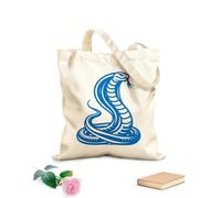 AILOONG a cobra snake with it's head down on a Canvas Wine Gift Bag 340g/m² thick fabric Matches clothing