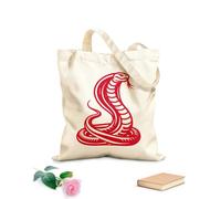 AILOONG a cobra snake with it's head down on a Canvas Wine Gift Bag 340g/m² thick fabric Matches clothing