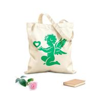 AILOONG a cupid angel with a heart Canvas Wine Gift Bag 340g/m² thick fabric Matches clothing