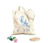 AILOONG a girl in london walks her dog drinking coffee Canvas Wine Gift Bag 340g/m² thick fabric Matches clothing