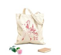 AILOONG a girl in london walks her dog drinking coffee Canvas Wine Gift Bag 340g/m² thick fabric Matches clothing