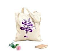 AILOONG a glyph of a directional board with sarcasm typography Canvas Wine Gift Bag 340g/m² thick fabric Matches clothing