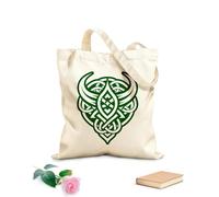 AILOONG a glyph style icon of mead horns symbol Canvas Wine Gift Bag 340g/m² thick fabric Matches clothing