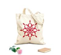 AILOONG abstract mandala design floral symmetrical geometric art Canvas Wine Gift Bag 340g/m² thick fabric Matches clothing
