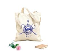 AILOONG All Seeing Eye Inside Snake Knot Masonic Symbol Reusable Shopper Bags 340g/m² thick fabric Foldable