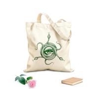 AILOONG All Seeing Eye Inside Snake Knot Masonic Symbol Reusable Shopper Bags 340g/m² thick fabric Foldable