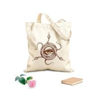 AILOONG All Seeing Eye Inside Snake Knot Masonic Symbol Reusable Shopper Bags 340g/m² thick fabric Foldable