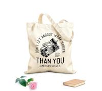 AILOONG american vintage dont let an body work harder than you Canvas Wine Gift Bag 12 oz thick fabric Matches clothing 25x30cm Small