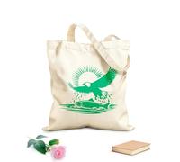 AILOONG an eagle flying over a fish and sun Canvas Wine Gift Bag 340g/m² thick fabric Matches clothing