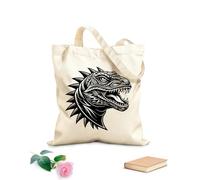 AILOONG an of a lizard head with spikes Canvas Wine Gift Bag 12 oz thick fabric Matches clothing 25x30cm Small