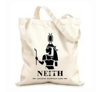 AILOONG ancient egyptian god neith silhouette middle east god logo Canvas Wine Gift Bag 12 oz thick fabric Matches clothing 35x40cm Large
