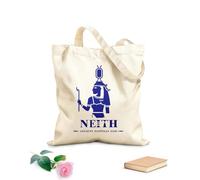 AILOONG ancient egyptian god neith silhouette middle east god logo Canvas Wine Gift Bag 340g/m² thick fabric Matches clothing