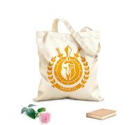 AILOONG Ancient Greece Spartan Helmet Warrior Shield Military Cotton Canvas Shopping Bag 340g/m² thick fabric Uses as a gift bag