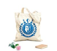 AILOONG Ancient Greece Spartan Helmet Warrior Shield Military Cotton Canvas Shopping Bag 340g/m² thick fabric Uses as a gift bag