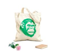 AILOONG angelic silhouette of great apes head Canvas Wine Gift Bag 340g/m² thick fabric Matches clothing