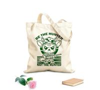 AILOONG Be The Hunter Not Hunted Cotton Canvas Shoulder Bags 340g/m² thick fabric Uses as a tool bag