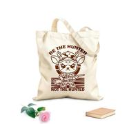 AILOONG Be The Hunter Not Hunted Cotton Canvas Shoulder Bags 340g/m² thick fabric Uses as a tool bag