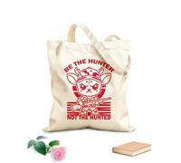 AILOONG Be The Hunter Not Hunted Cotton Canvas Shoulder Bags 340g/m² thick fabric Uses as a tool bag