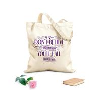AILOONG Believe In Something Reusable Shopper Bags 340g/m² thick fabric Foldable