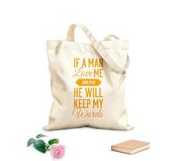 AILOONG Bible Verse For Evangelist From John Reusable Shopper Bags 340g/m² thick fabric Foldable