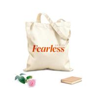 AILOONG Bible Verse She Is Fearless Reusable Shopper Bags 340g/m² thick fabric Foldable