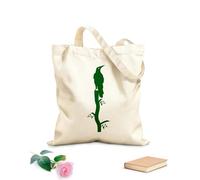 AILOONG Bird Raven On Branch Gothic Style Cotton Canvas Shopping Bag 340g/m² thick fabric Uses as a gift bag
