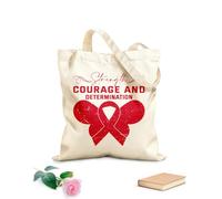 AILOONG Breast Cancer Awareness Cotton Canvas Shoulder Bags 340g/m² thick fabric Uses as a tool bag