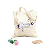 AILOONG Calico Women's Bags Family Like Branches on a Tree, we All Grow in Different Directions Yet Our Roots Remain as one. 340g/m² thick fabric Foldable