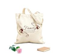 AILOONG Calico Women's Bags Family Like Branches on a Tree, we All Grow in Different Directions Yet Our Roots Remain as one. 340g/m² thick fabric Foldable