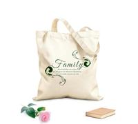 AILOONG Calico Women's Bags Family Like Branches on a Tree, we All Grow in Different Directions Yet Our Roots Remain as one. 340g/m² thick fabric Foldable